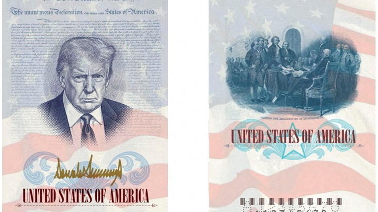 ABD'de Trump portreli pasaport dönemi