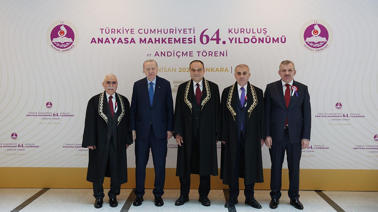 Cumhurbaşkanı Erdoğan, AYMnin 64. kuruluş yıl dönümü törenine katıldı