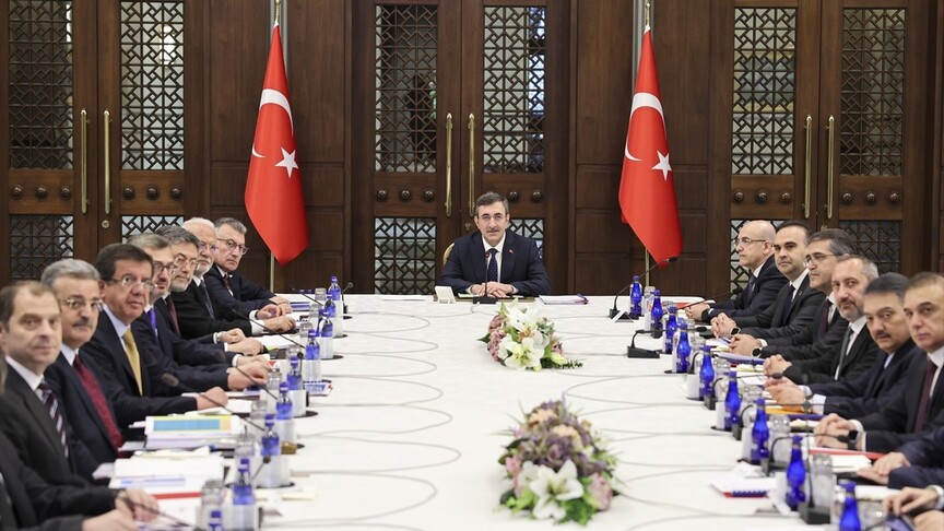 Ekonomi Koordinasyon Kurulu, Cumhurbaşkanı Yardımcısı Yılmaz başkanlığında toplandı